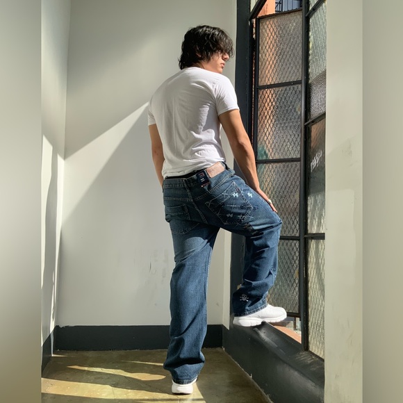 Men's Phat Farm Blue Denim Pants - Picture 1 of 6